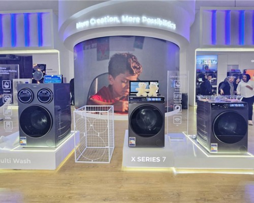 海尔智家携三筒、X7高端洗衣机亮相埃及家电展