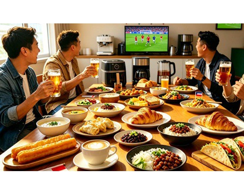解锁看球新姿势，京东厨房小家电请球迷吃48国早餐啦